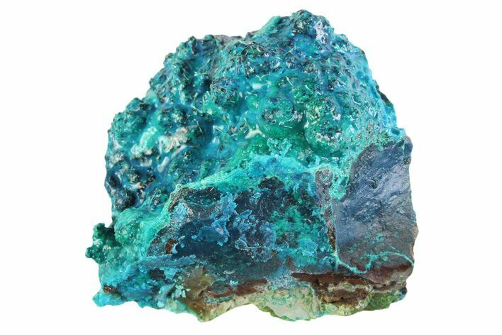 Vibrant Teal Chrysocolla Formation - Peru #358681